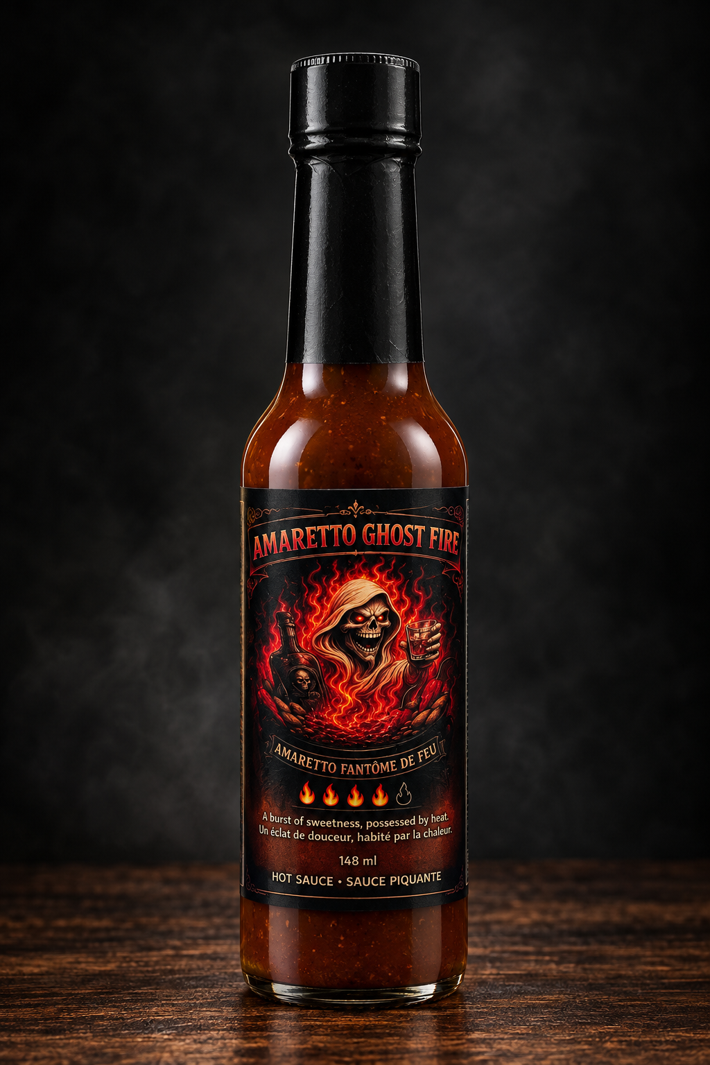 Amaretto Ghost Fire bottle