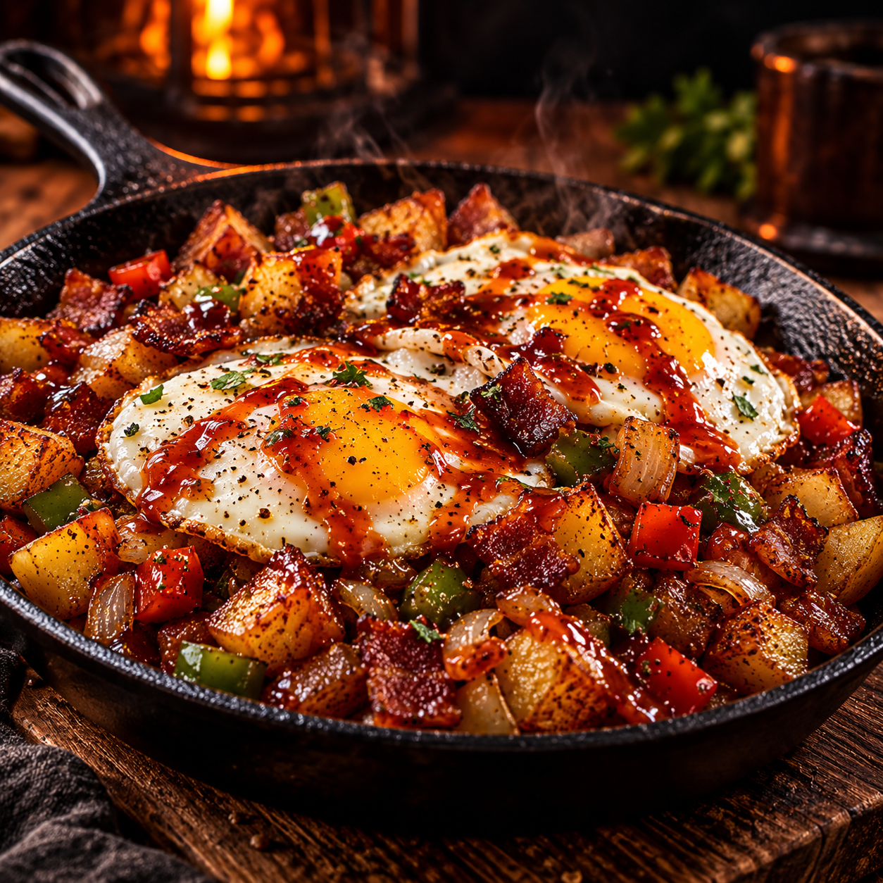 Amaretto Ghost Fire Breakfast Hash