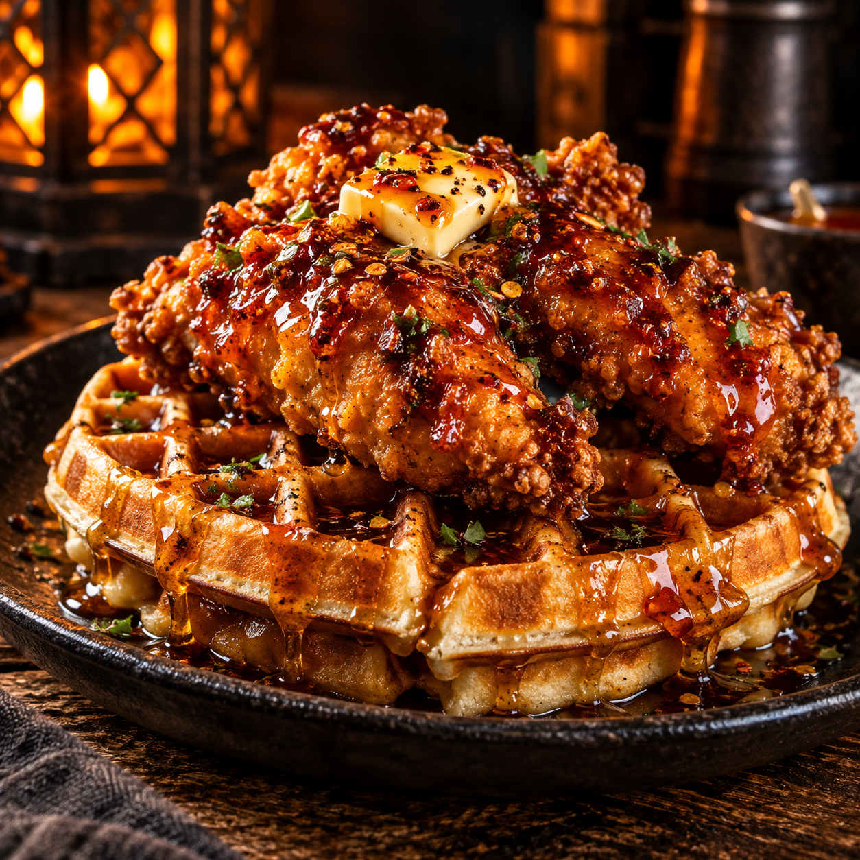 Maple Mayhem Chicken & Waffles