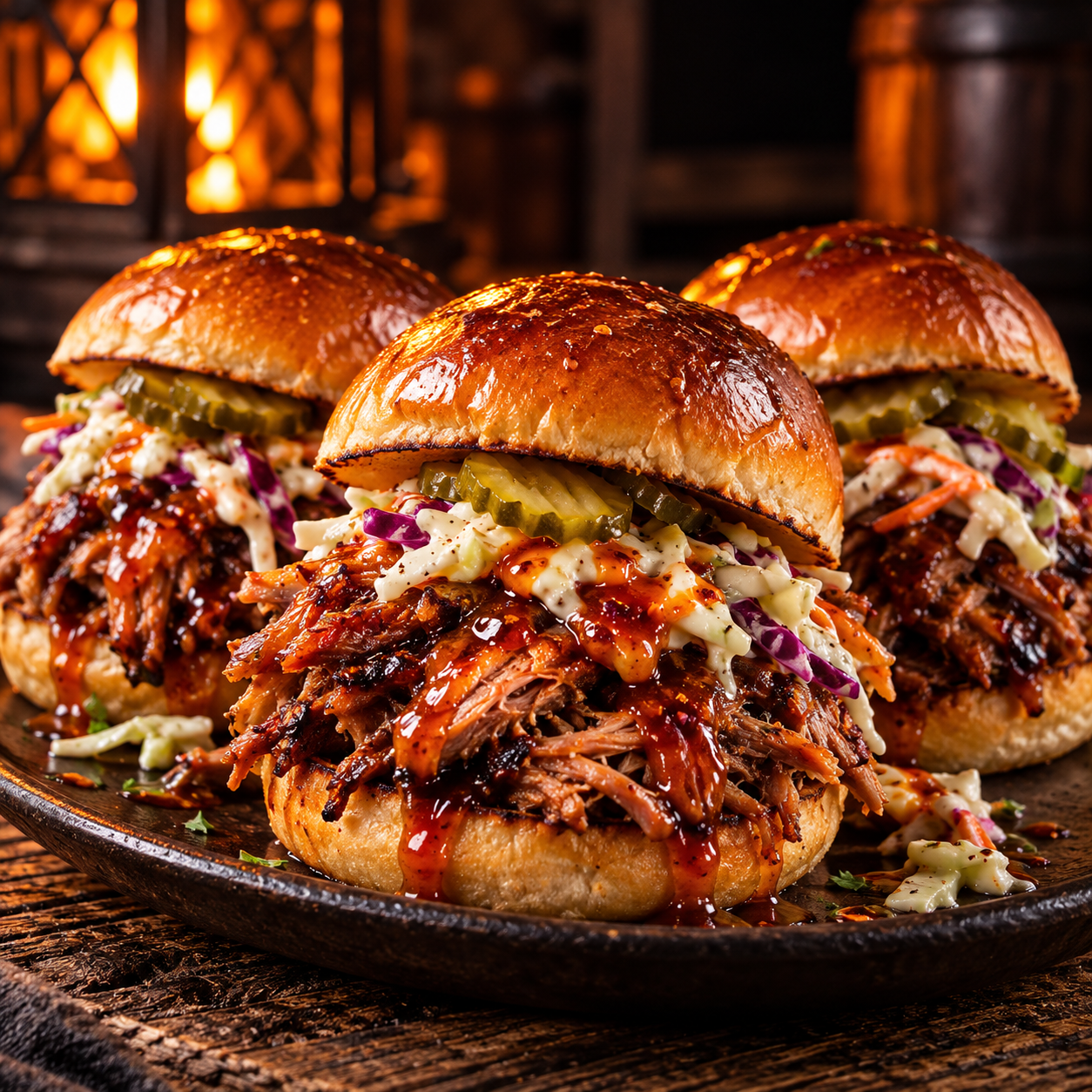 Maple Mayhem Pulled Pork Sliders